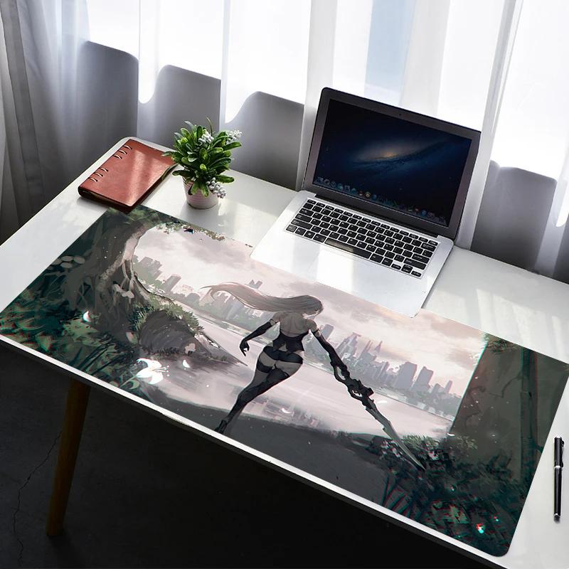 Mouse Pad Desk Protector Mouse Cartoon Anime Rubber Mat Gaming Mousepad A2 Nier Automata Keyboard Mats Gamer Kawaii Cute Deskma