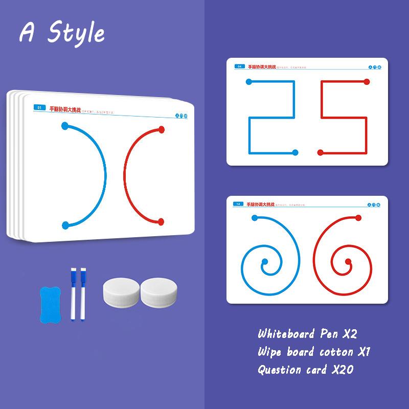 

Детская тренировка контроля ручки Обучающая игрушка Монтессори Развитие мелкой моторики Трек-доска Мыслительная задача Игра для мозга Приходская сенсорная игрушка