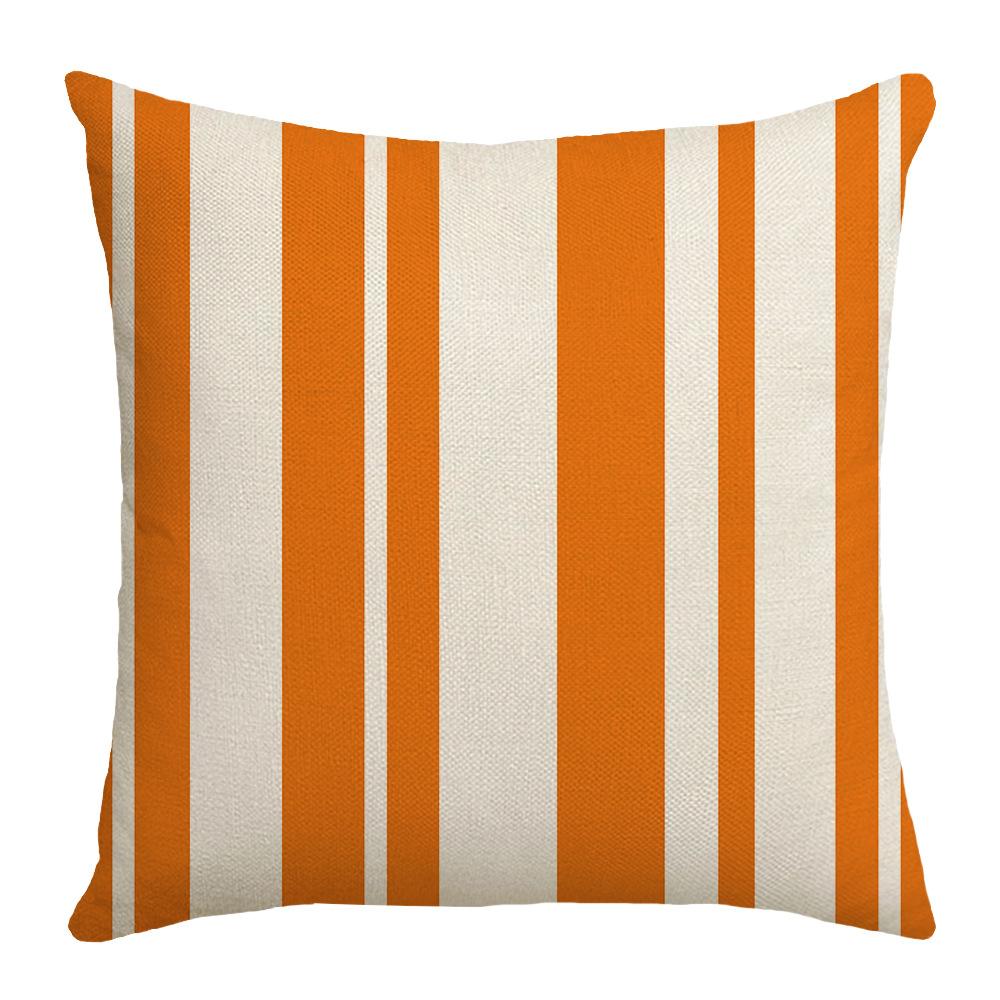 New Warm Color Pillow Case Orange Maple Leaf Pumpkin Element Car Cushion Linen Lumbar Cushion Pillow