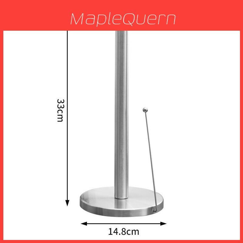 Stainless Steel Kitchen Paper Towel Holder With Double Rod For Modern Kitchen Decor
