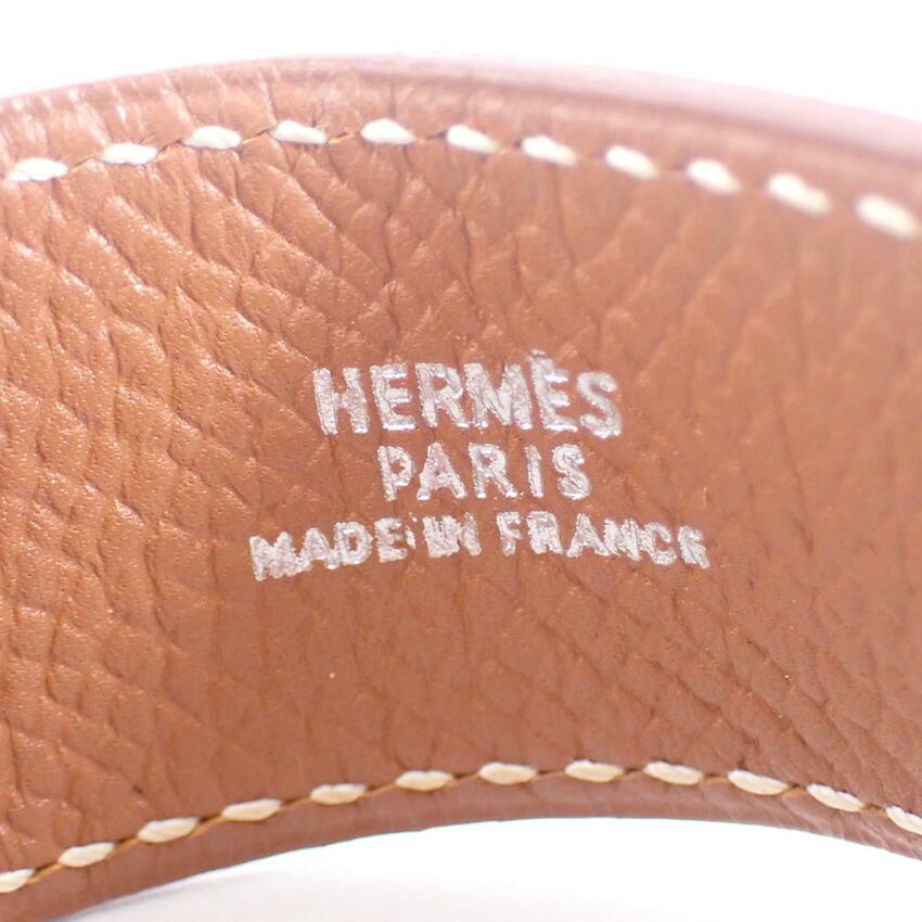 [Pre-owned] HERMES/Hermes Leather Brown Bracelet/j54-1