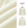 Semir Women's Lightweight Mid-Length Loose-Fit Down Jacket with Corduroy Collar