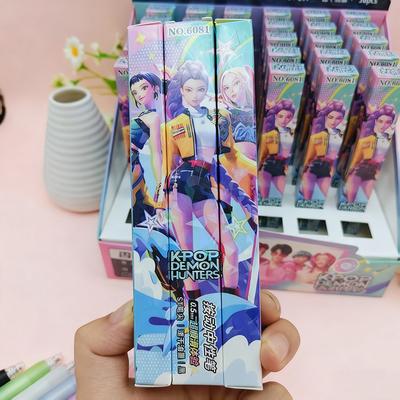 1/3/6/12 Stück Kpop Demon Hunters 0,5 mm Schwarztinte Stift Student Schreiben Zeichnen Gelstift Anime Figur Schreibwaren Lernmaterial Geschenk