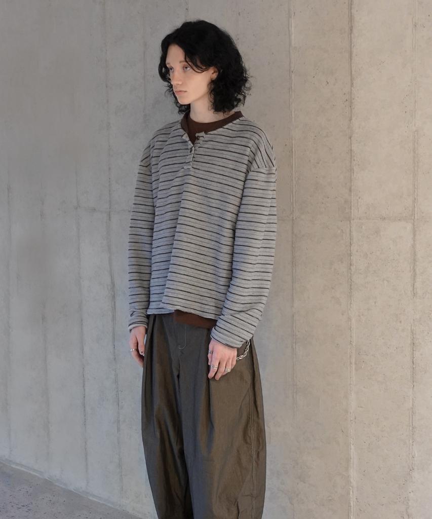 AZENDER Henry Boucle Stripe Grey