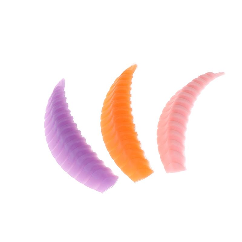 4 Perechi Tampoane Reutilizabile pentru Lifting de Gene Silicon Lamination Pad Tije Permamentare cu Striații Verticale Instrument Machiaj Curler Extensii Gene 3D