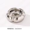 Ceramic ashtray with lid high sense ornaments creative personality living room luxury office trend decoration anti-fly ash