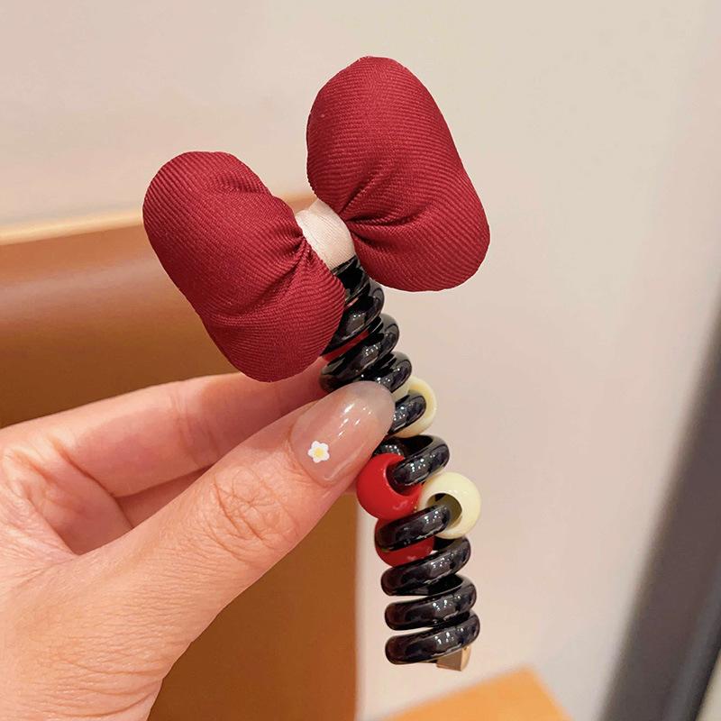 

Дівчача червона крапка шнурок для телефону гумка для волосся - Аксесуар для дитячого хвостика принцеси