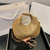 Ladies' PU Leather Shoulder Bag Solid Color Lattice Crossbody Bag Small Luxury Bag Trend Fashion