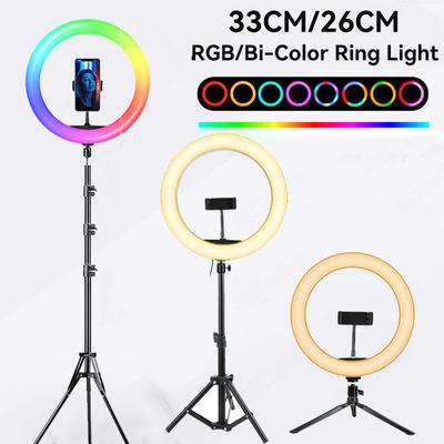 10 13 zoll Ring Licht Dimmbare Selfie Lampe Optional Stativ Fotografische Beleuchtung Studio Video Lichter Für Live Make-Up Youtube