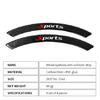 Car Fender Flares Protector Wheel Eyebrow Arch Trim Lips Carbon Fiber Color 4Pcs
