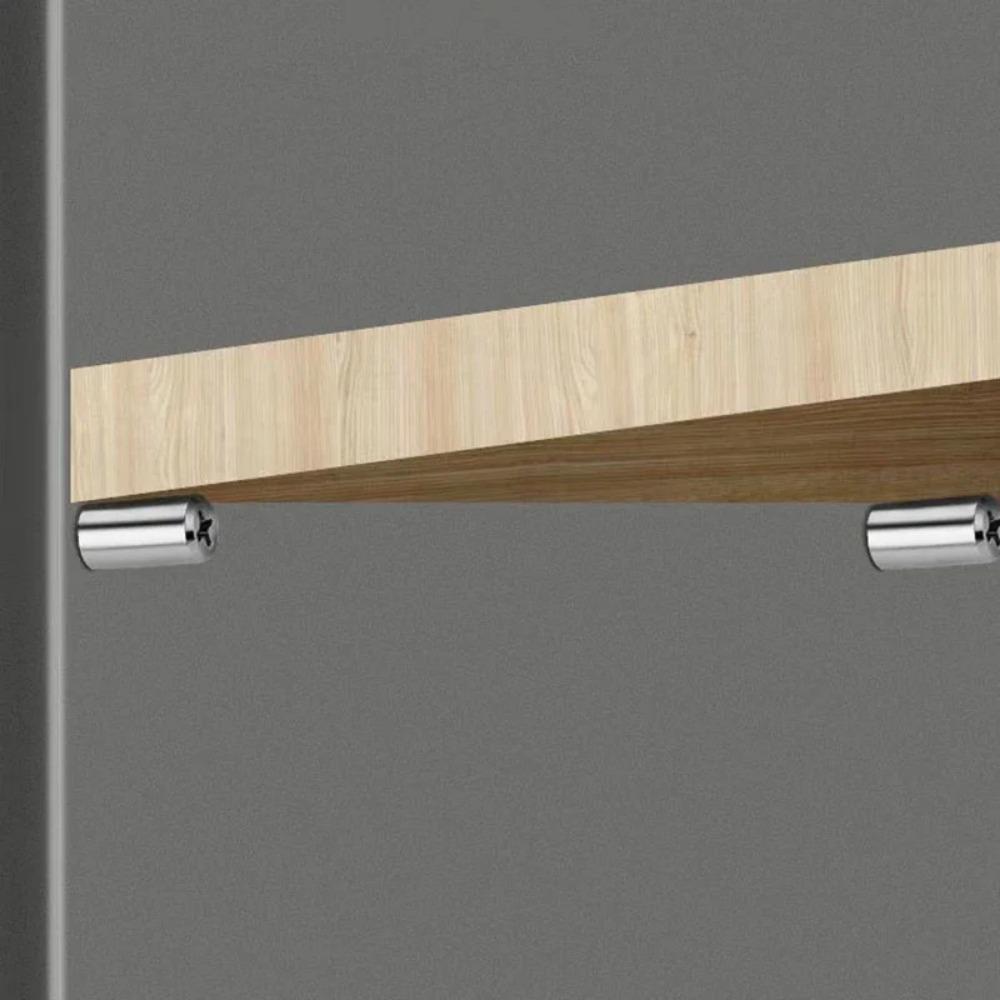 20-200pcs Cross Self-tapping Screw Laminate Support Cabinet Wardrobe Storage Rack Septum Screw Fixed Bracket with Rubber Sleeves