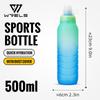 WRELS 500ml Gradient Water Bottle, Food Grade Water Bottle With Cap Durable, Ideal for Running, Cycling, Travel and Climbing