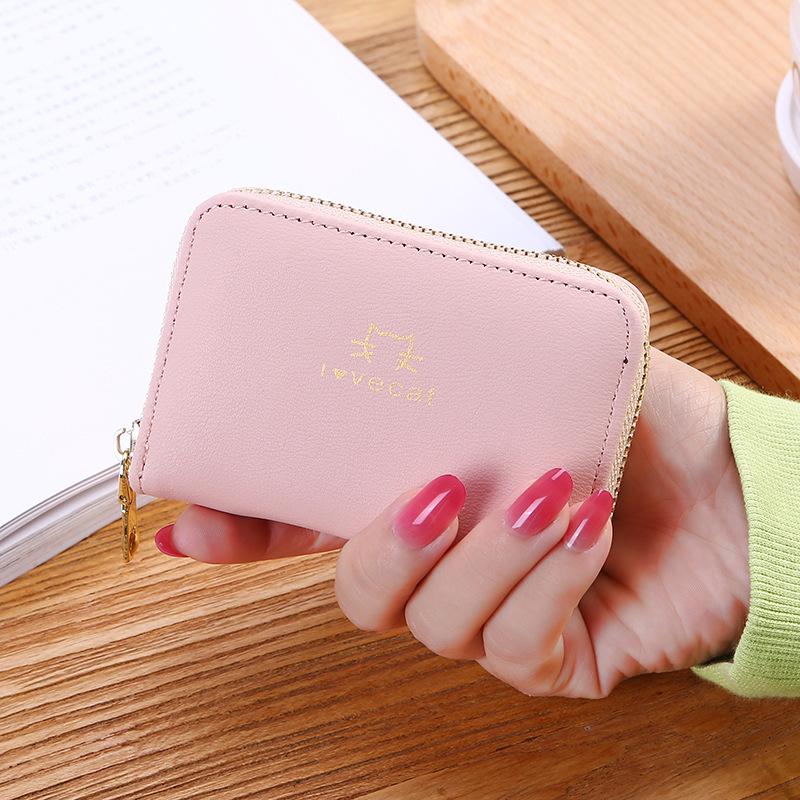 2025 Korean Style Cute Cartoon Accordion Card Holder & Coin Purse for Students & Women