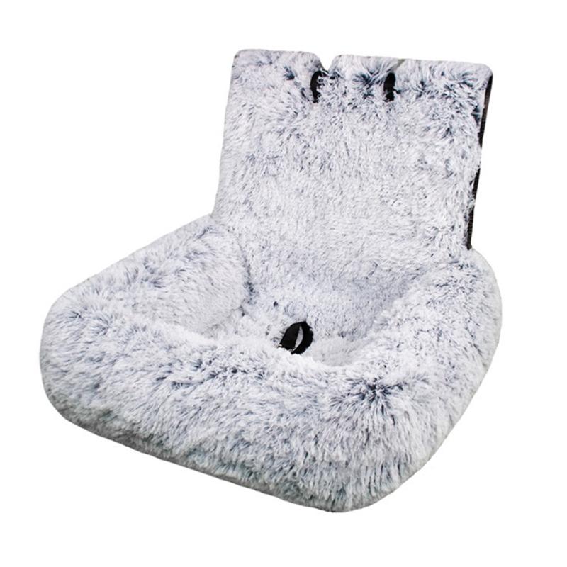 Furry Warm Dog Bed for Car Seat Soft Cushion Pet Bed For Travel Easy To Install Carseat Cushion for Breeds Road Trips