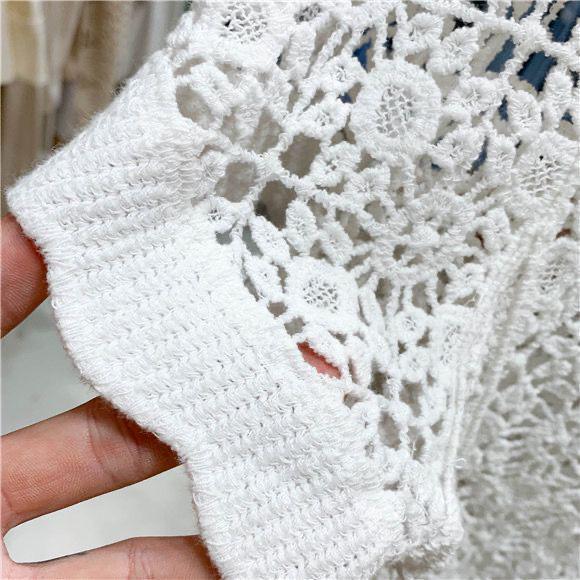 Dame Solbeskyttelse Blonde Sjal Cardigan - Koreansk Stil Kort Jakke for Sommer