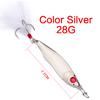 10g/15g/20g/28g Long Cast Metal Fish Rotator Hard Bait Fare with Feather Sequins