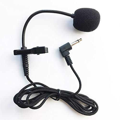 Universal Lavalier Collar Clip Headset Microphone 3.5mm Interview Voice Mic