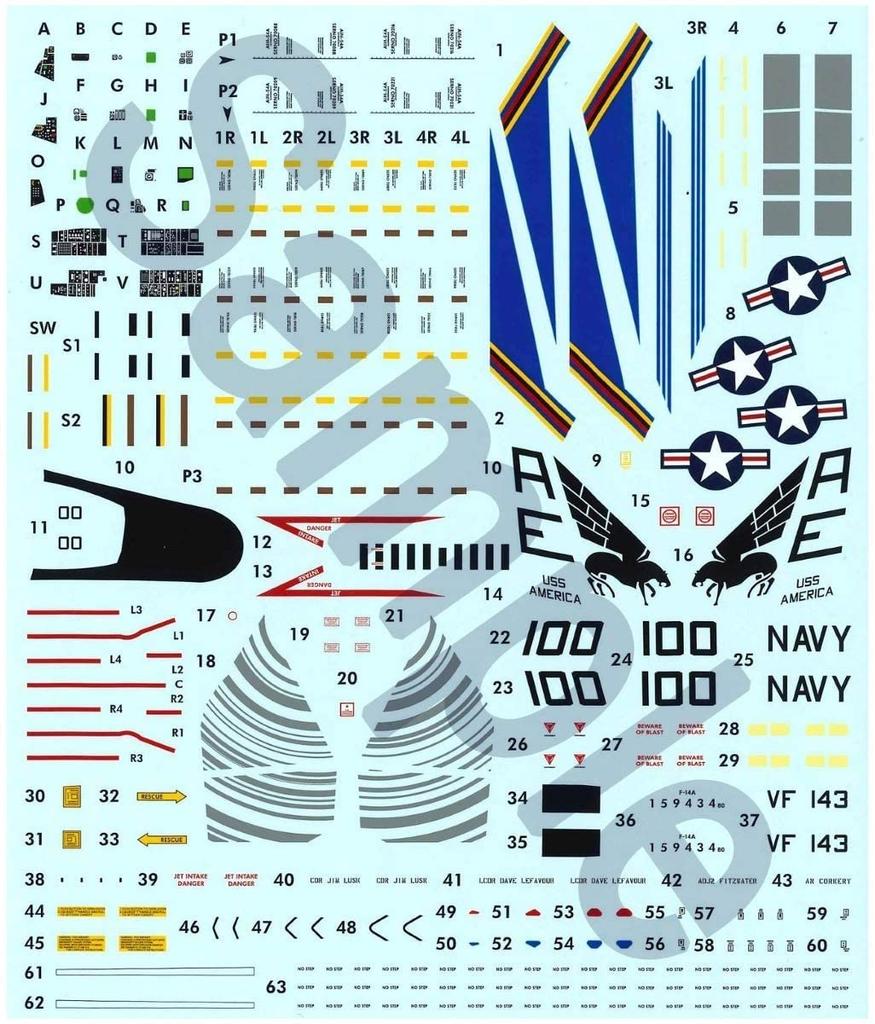 Doyusha Plastic Model 6 Navy Tomcat Pukin Dogs Plastic Model Kit 1/72 Amazing! No. U.S. F-14A VF-143 Pre-Colored