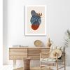 Canvas print, Geometric circles and boho shapes
