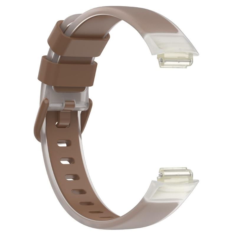 Clear Two Tones Fitness Band Breathable Soft Silicone Quick Change Accessory Simple Installation for Watch Inspire 3