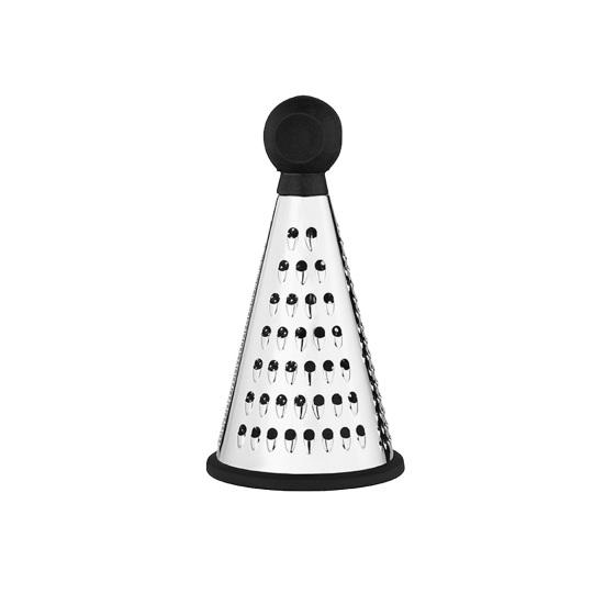 Stainless Steel Cone Grater with 3-in-1 Blades Multi-Function Cheese Garlic Shredder Dishwasher Safe Essential Kitchen Tool for Fine Coarse Grating
