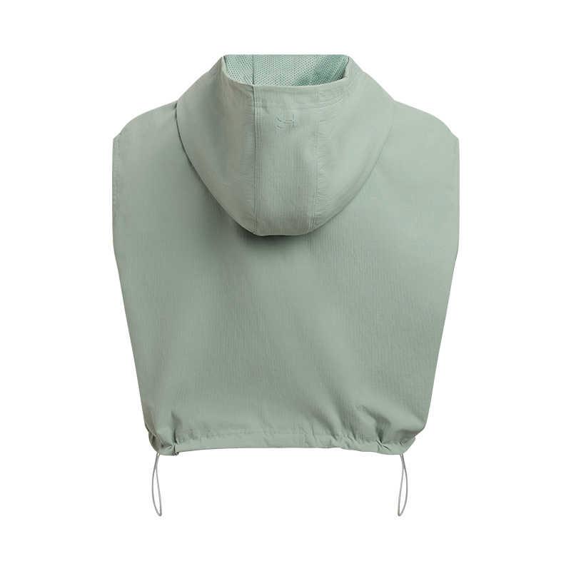 Under Armour Unstoppable SS25 Casual Series Solid Color Fashion Simple Hooded Versatile Vest Women vest Lime-Green 1389666-348