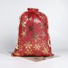 5pcs/lot Cloth Christmas Drawstring Storage Bag Christmas Packaging Bags  Candy Jewelry Toy Presents