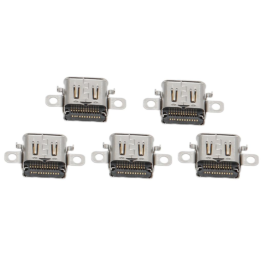Game Console Type C Socket Replacement Gamepad Power Charging Port for SWITCH OLED 5pcs