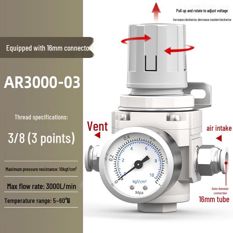 

Aokewen AR3000-03 Air Pressure Regulator Valve