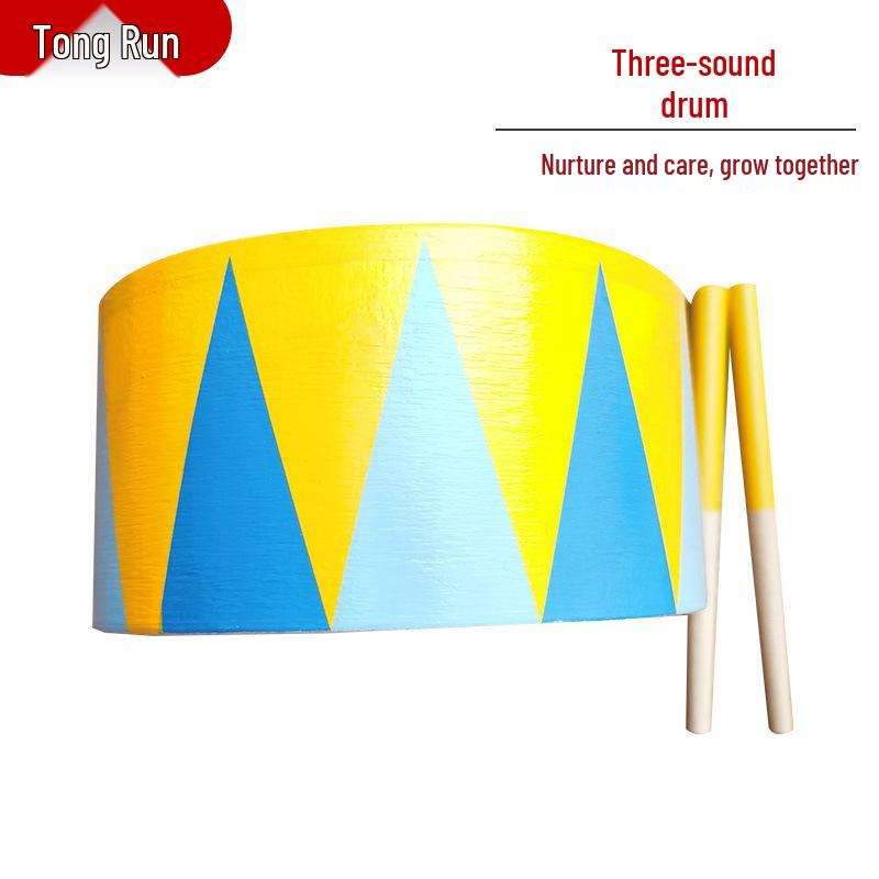 Three-tone Wooden Orff Percussion Drum - Children s Educational Toy Contact customer service