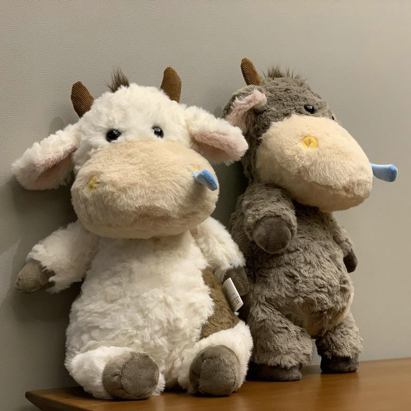Kreatywna lalka migrujących pracowników bydła i koni, lalka krowa, pluszowa zabawka, cielę, szmaciana lalka, pluszowy wisiorek do torby, dzieci