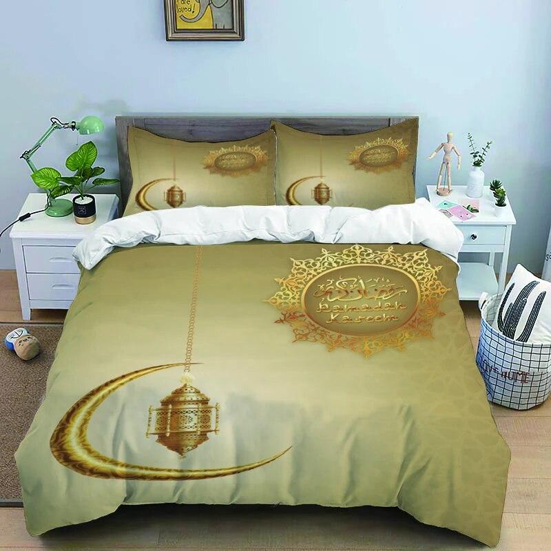 Muslim Prayer Kawaii  Bedding Sets New Greek Key Meander Duvet Cover Sets Bed Linens Queen King Size Modern Geometric Bedspread