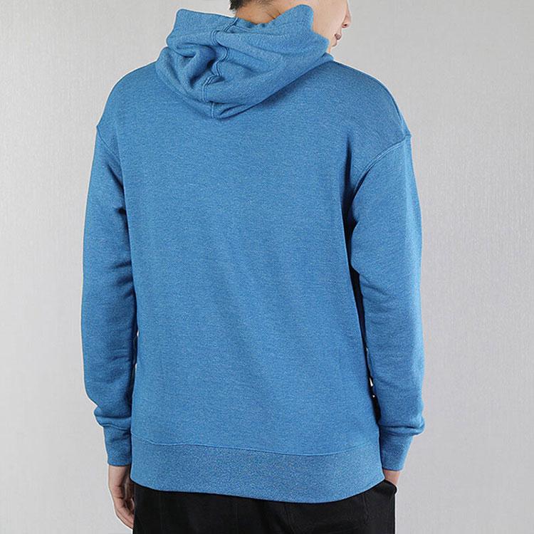 Nike Logo Chest Loose Fit Pullover Hoodie Men Tops Blue BV2934-484