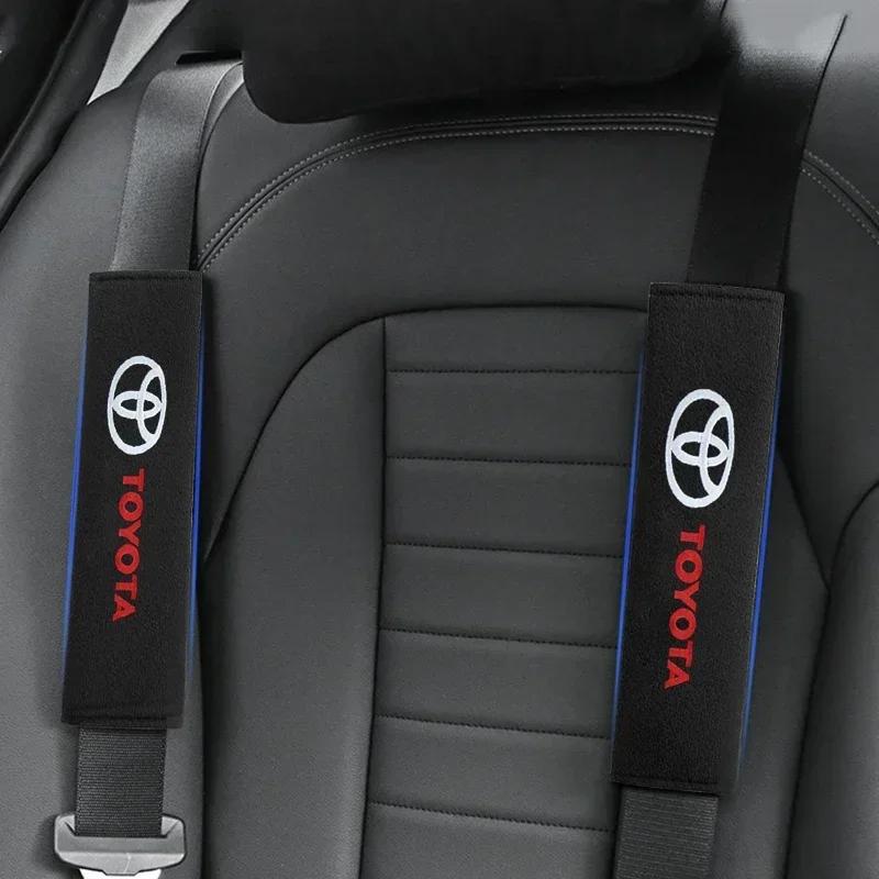 New Car Safety Belt Shoulder Cover Seat Belt Pads Accessories For Toyota Corolla Avensis Yaris Rav4 Hilux Auris Camry Prius