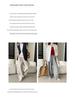 Sinan Tencel Linen Drawstring Wide-Leg Floor-Length Casual Pants SN8668
