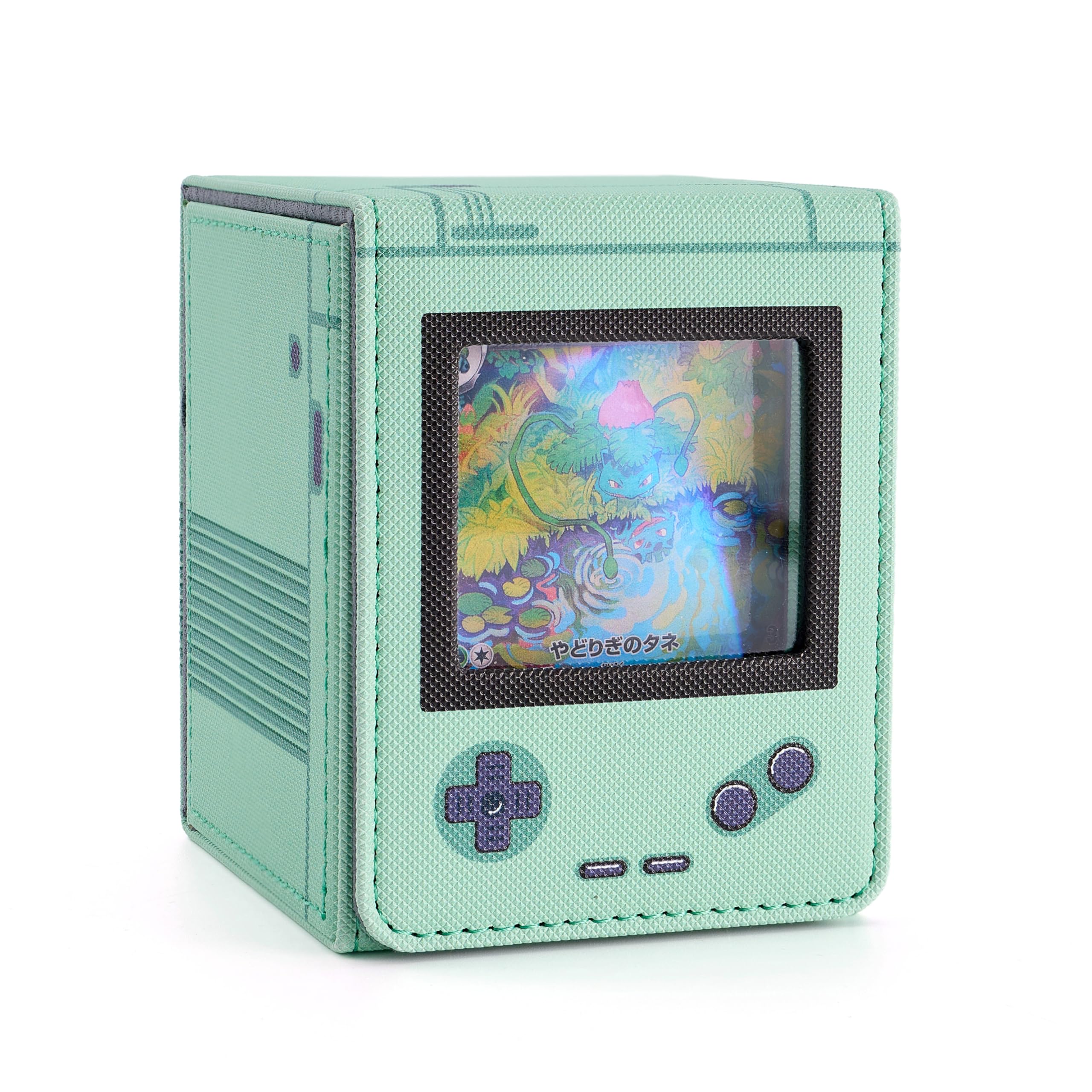 

Кейс для колоды игровых карт с Оши Вмещает 100 протекторов для игровых консолей Вертикальный Два милых кейса, Окно, Карты, Форма, Совместимость с двойными/тройными протекторами, Хранение, зелёный