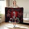 AC Milan Print Flannel Blanket High Quality Warm Comfortable Cover for All Seasons Perfect for Gifts Home Decor
