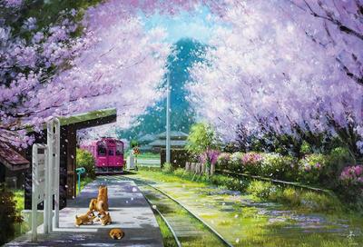 In Beverly 1000 Piece Jigsaw Puzzle Spring Platform X [Made Japan] (49 72cm) 1000-052