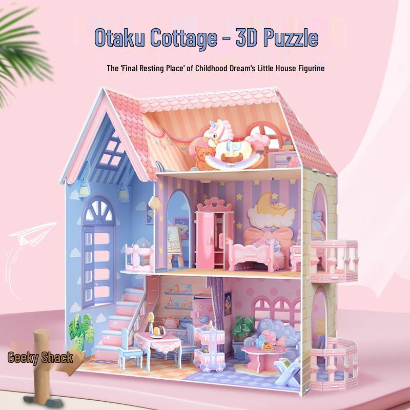 

Otaku Cottage 3D Puzzle: Girl s Room DIY Model Kit & Educational Toy Gift