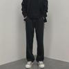 Men's Classic Solid Color Pleated Casual Trousers - Versatile, Loose-Fit for Spring and Autumn, Korean Business Style