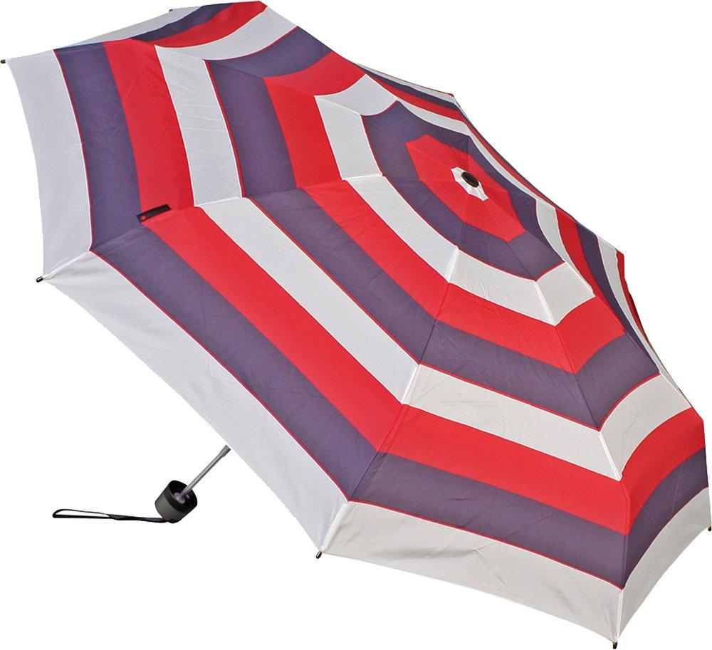 

Knirps Маленький Ручной Складной Компактный и Полосатый Зонт T.010, Легкий, Унисекс, Красный, Импортный, KNT010-4905