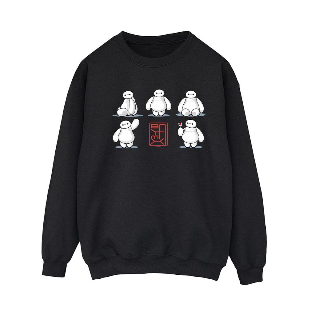 Disney Womens/Ladies Big Hero 6 Baymax Many Poses Sweatshirt