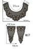 Black And White Organza Embroidery Collar Lace Mesh Lace Diy Sewing Decoration With Clothing Accessories