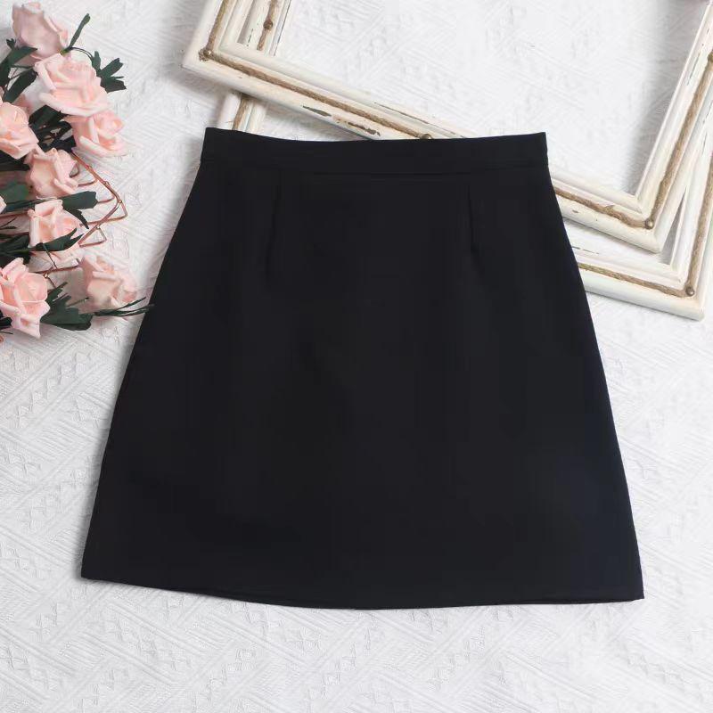 

Юбка-миди А-силуэта с высокой талией для миниатюрных женщин - Корейский весенний стиль, Сексуальная, стройнящая XS M