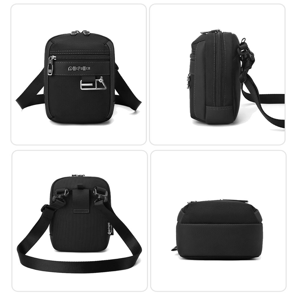 Tactical Bag, Outdoor Multi-Functial Double-Layer Mobile Phe Waist Bag, Men's Crossbody Bag, Key Storage Small Waist Bag, Portable Multi-Layer