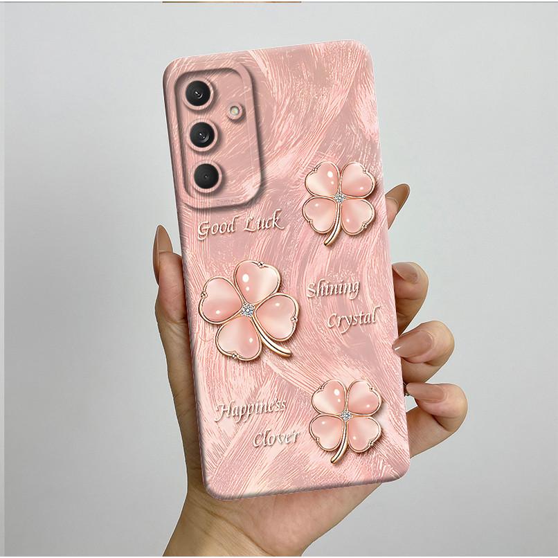 Phone Cover For Samsung Galaxy M35 5G Bumper Silicone Shockproof Pretty Butterfly Flowers Case Coque For Galaxy M 35 M55 Funda