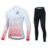 2026 Autumn Velvet Thin Cycling Suit Cycling Suit Bicycle Spring and Women's Long-sleeved Suit Quick-drying Breathable Sunscreen Overalls Trousers
