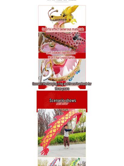 Colorful Children's Fitness Dance Ribbons - Outdoor Dragon Swing for Fun