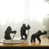 Gorilla Animal Table Lamp Indoor Resin Decoration Small Night Lamp Creative Crafts Gorilla Table Decor Lamp