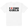 I Heart Emo Girls Is A Trendy Art Style Summer Casual Tshirt Luxury Brand for Both Unisex and Women Top